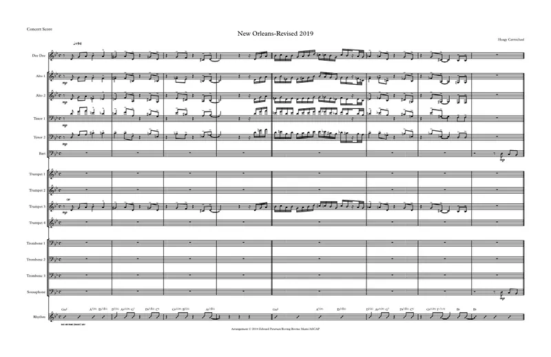 New Orleans (Dee Dee Bridgewater, Irving Mayfield jr & The New Orleans Jazz Orrchestra) score preview