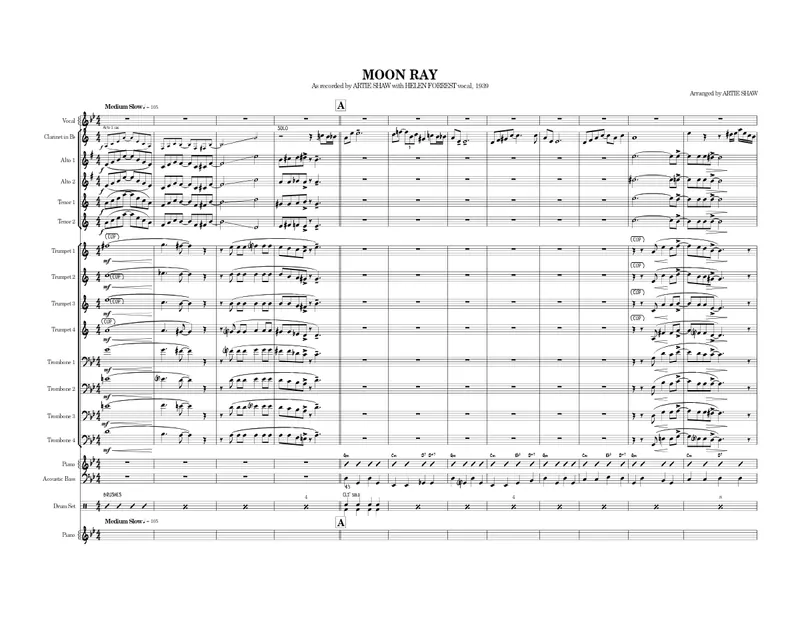 Moon Ray score preview