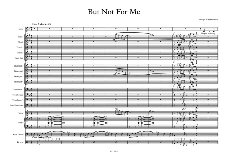 But Not for Me Vocal score preview