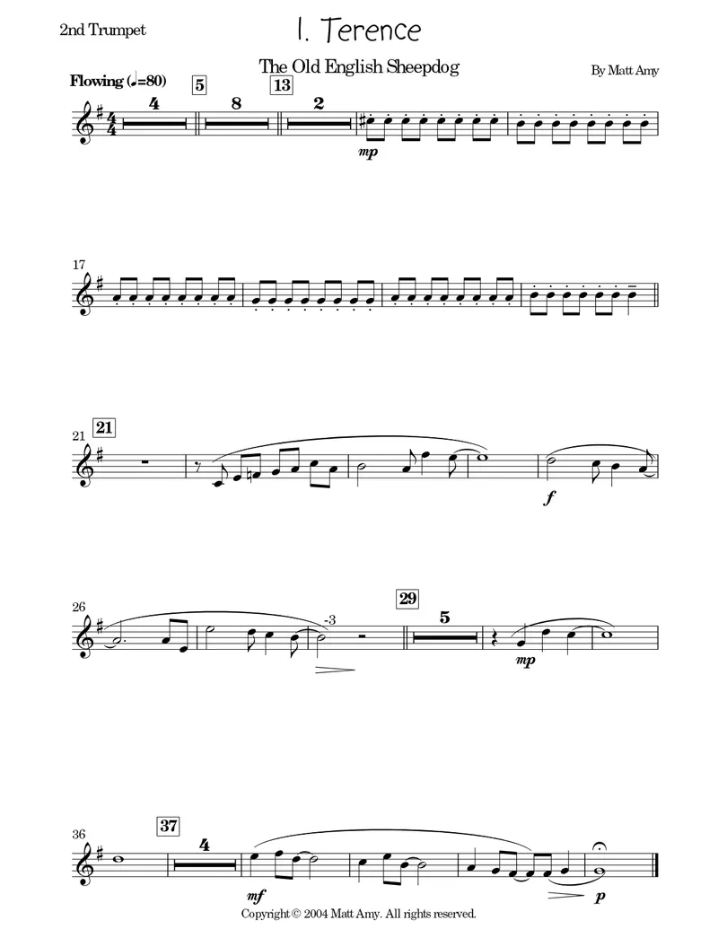 Three Brass Dogs score preview