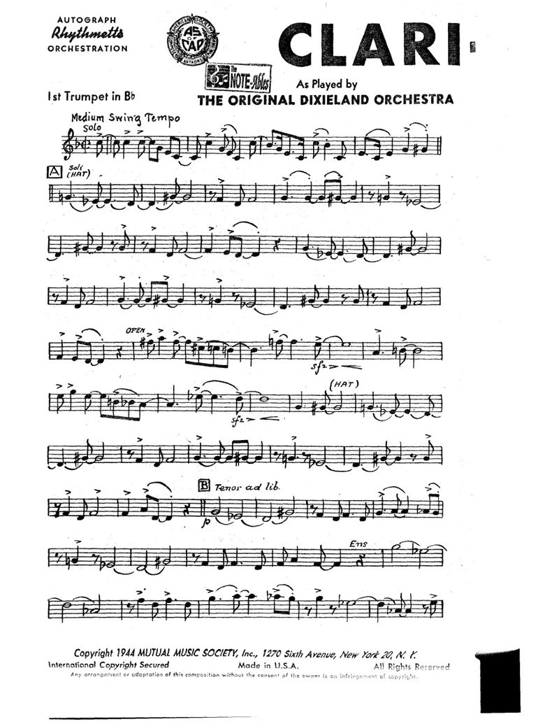 Clari-Jama score preview