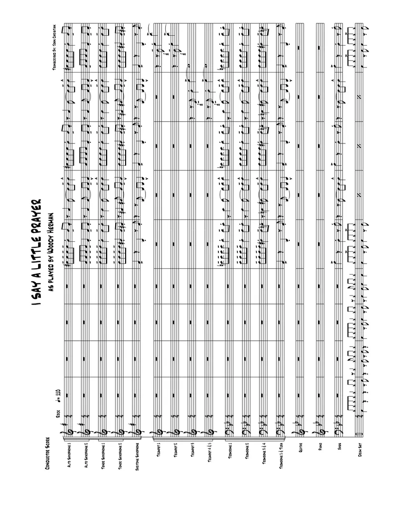 I Say A Little Prayer score preview