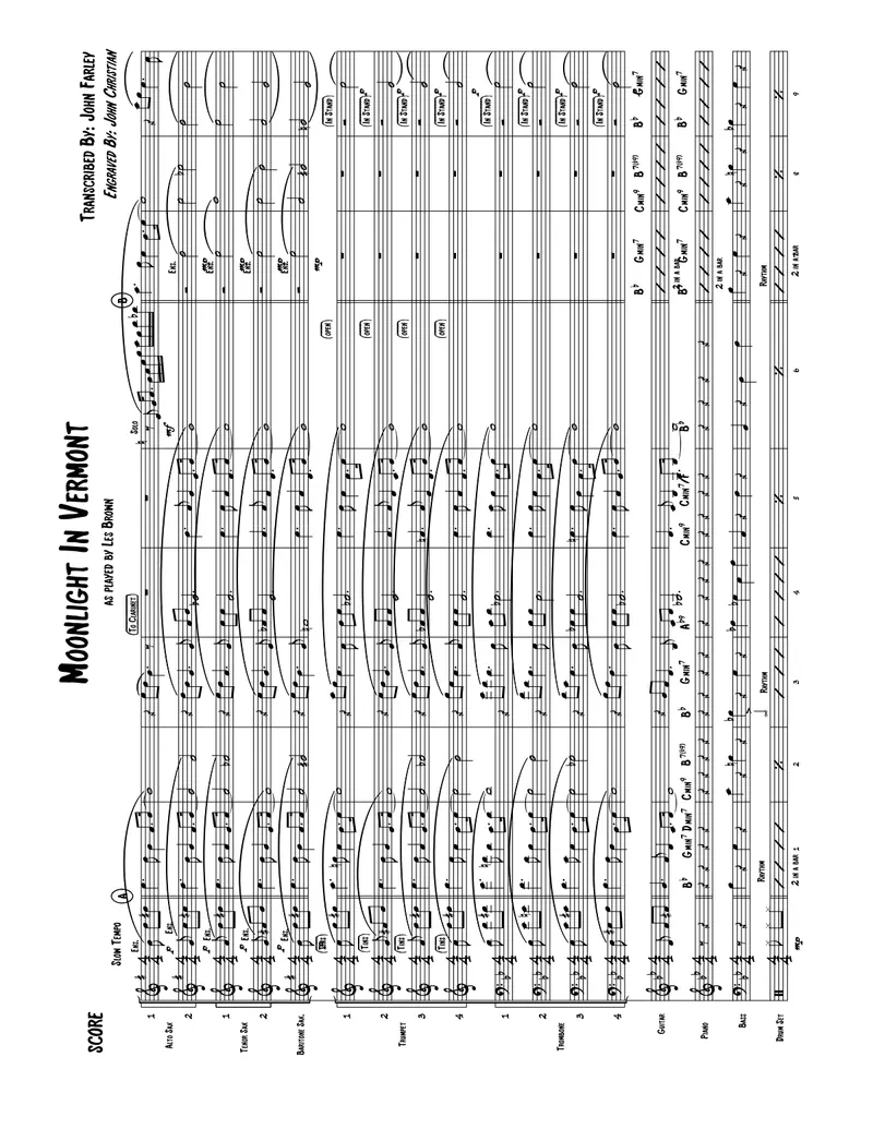 Moonlight In Vermont score preview