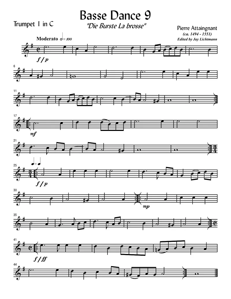 Brass Quintet score preview