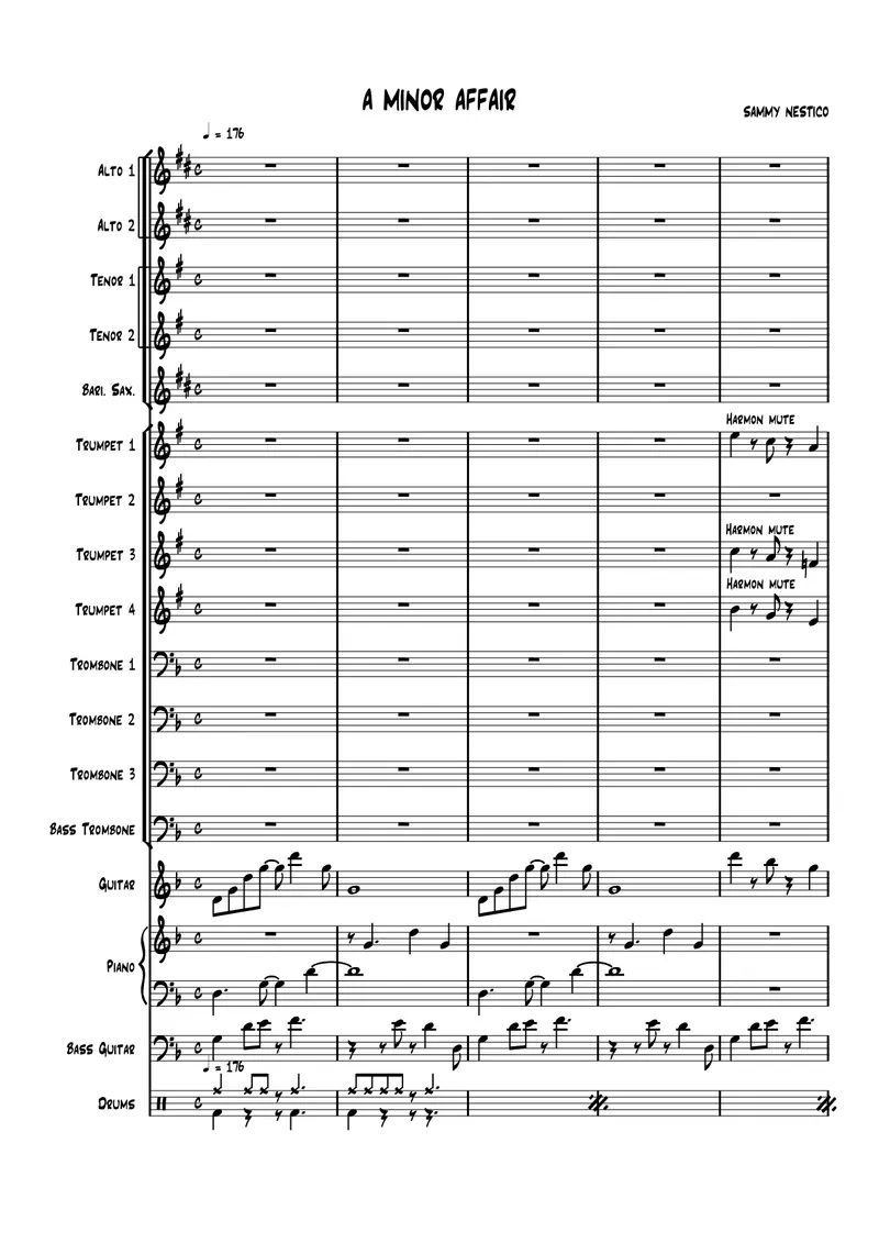 A Minor Affair score preview