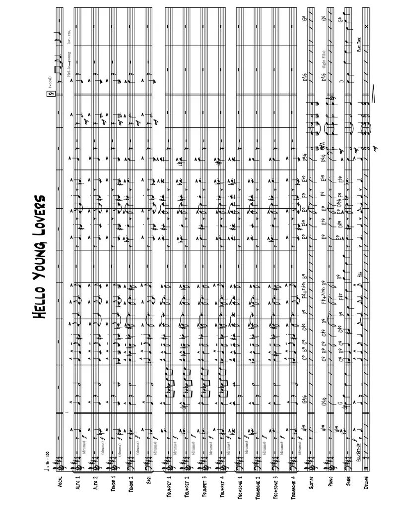 Hello, Young Lovers (Syd Potter) B.Darin Vocal score preview