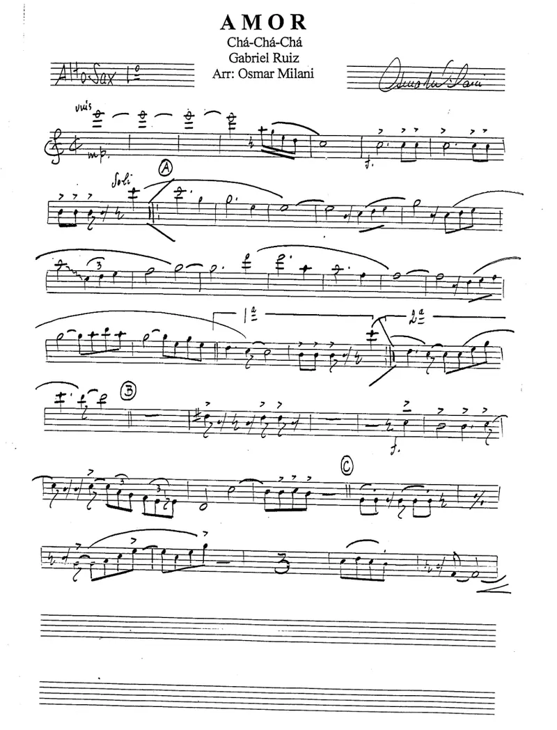 Amor score preview
