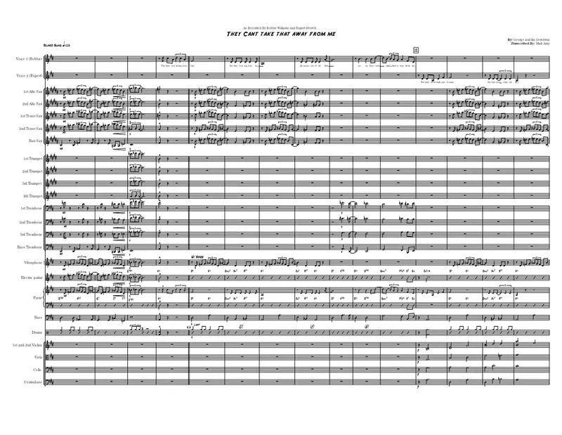 They Can't Take That Away From Me score preview