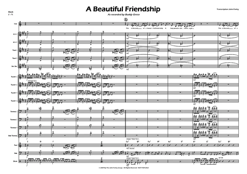 A Beautiful Friendship score preview