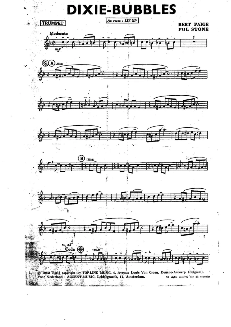 Dixie-Bubbles score preview