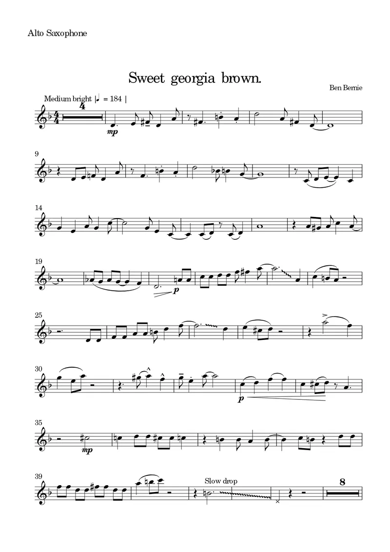 Sweet Georgia Brown preview page 1