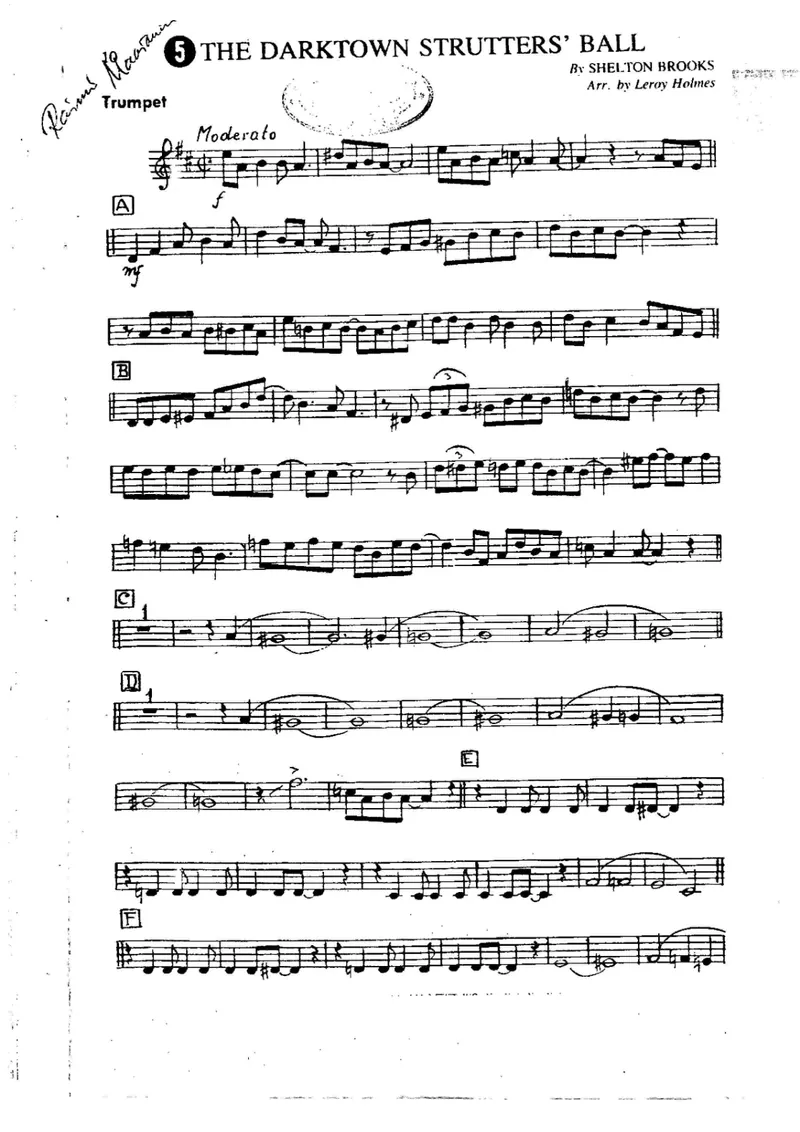 The Darktown Strutters' Ball score preview