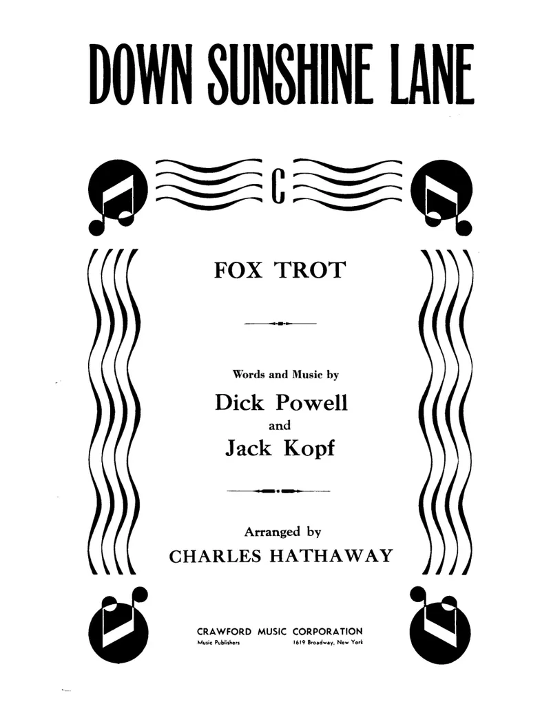 Down Sunshine Lane score preview