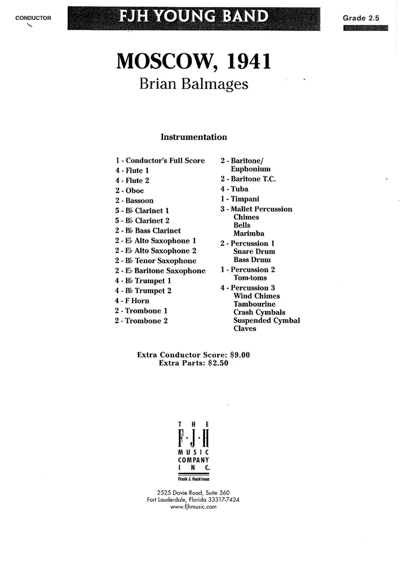 Moscow 1941(Poluhko-Pole) arr. Brian Balmages preview page 1