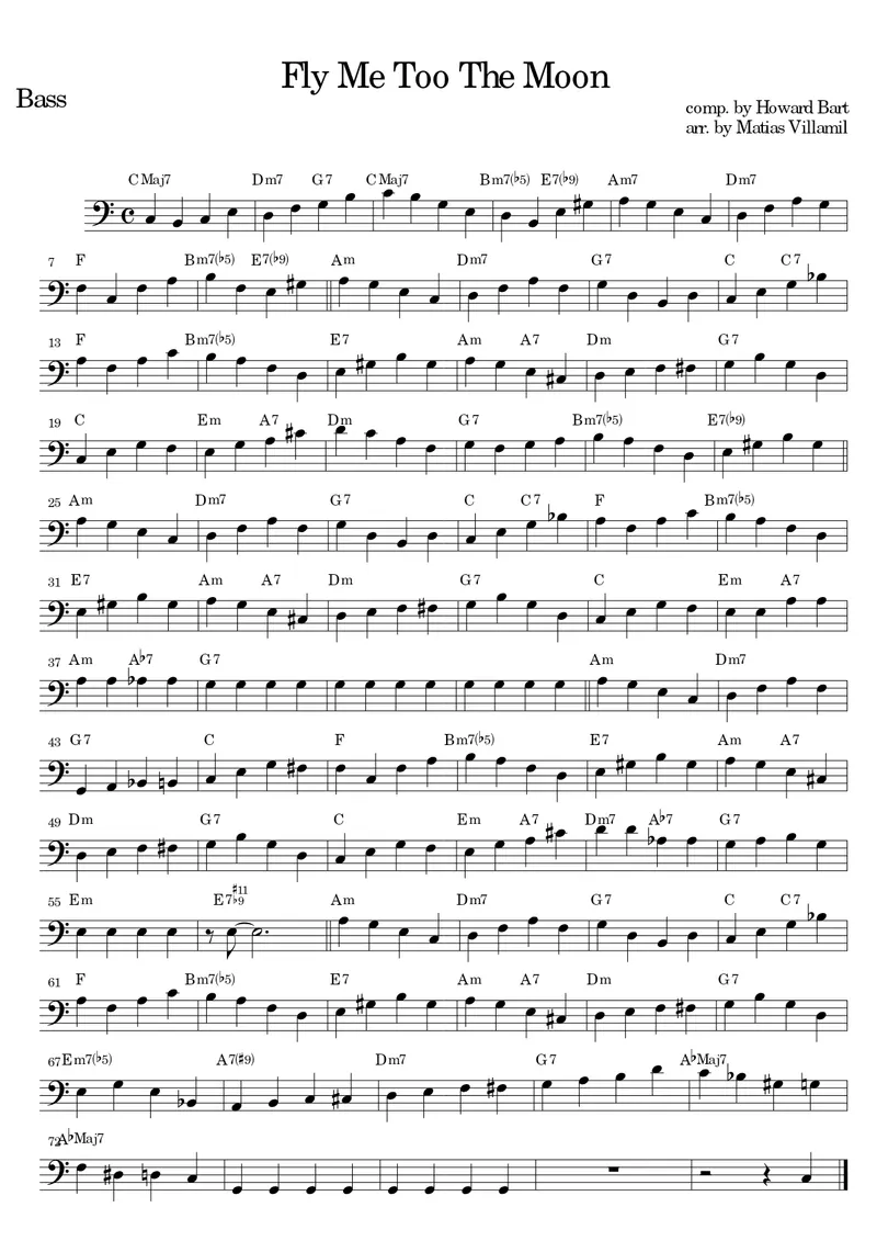 Fly Me To The Mood score preview