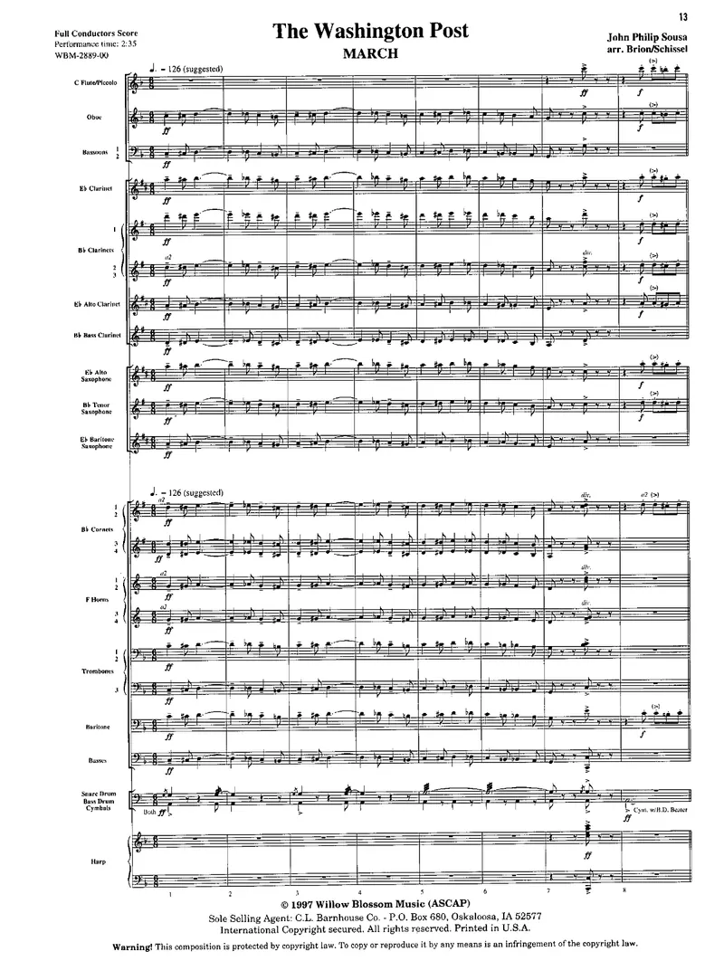 Washington Post March score preview