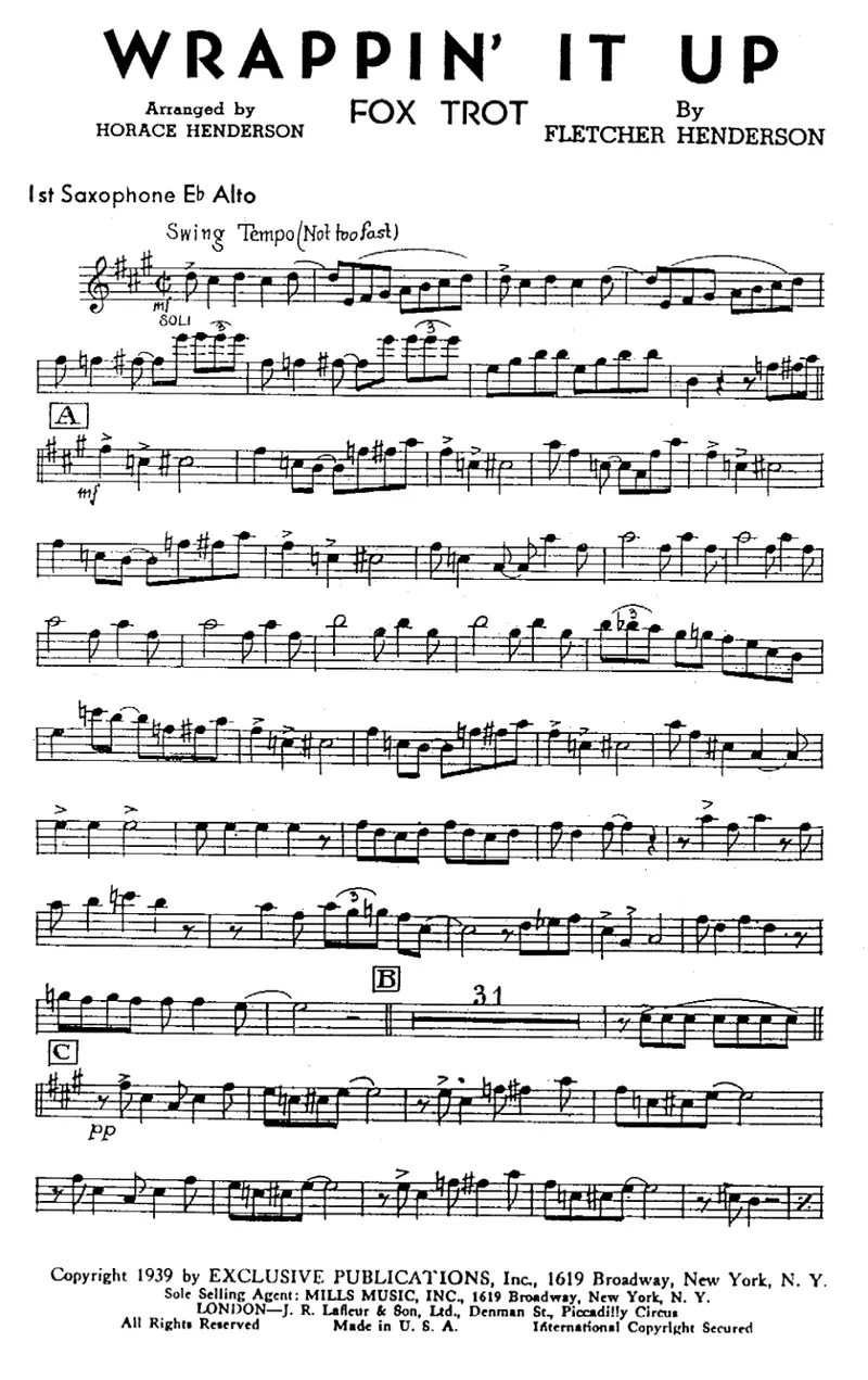 Wrappin' It Up score preview