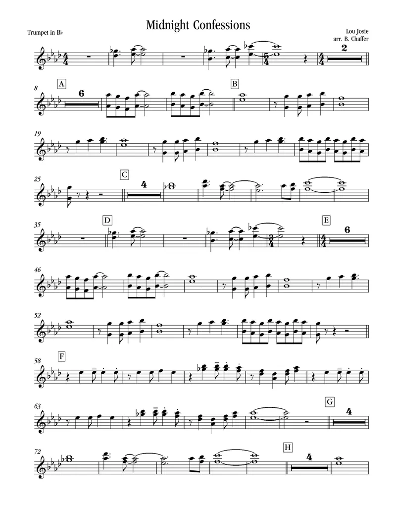 Midnight Confessions score preview