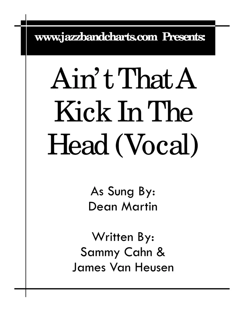 Ain't That A Kick In The Head score preview