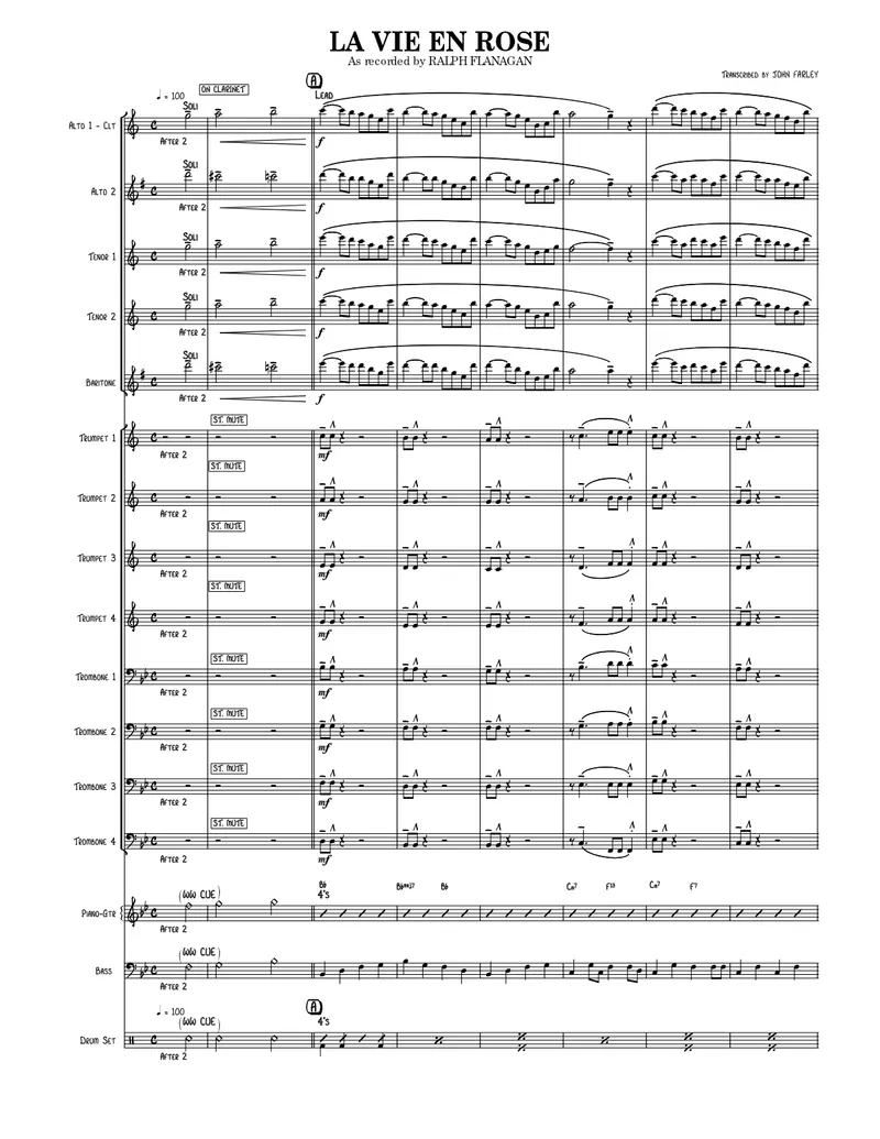 La Vie En Rose score preview