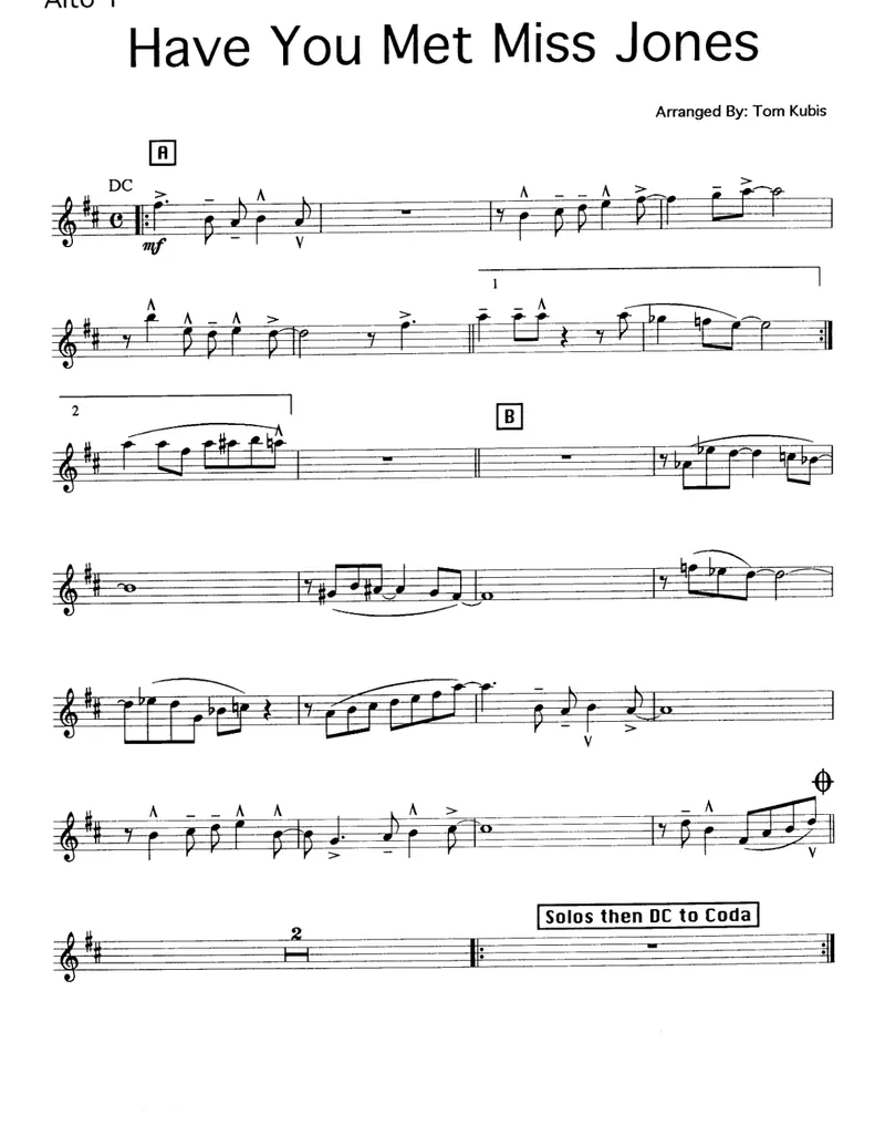 Have You Met Miss Jones score preview
