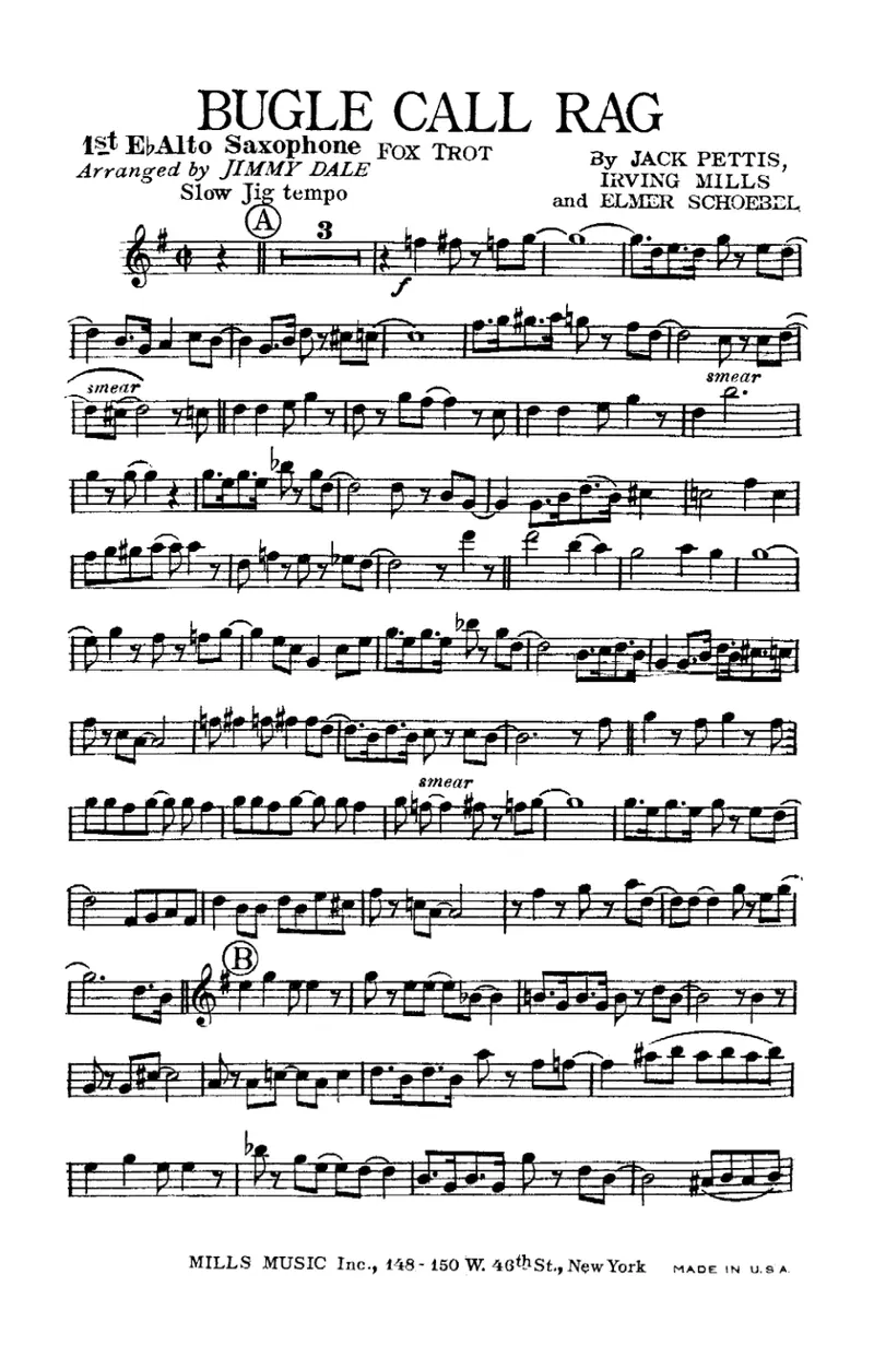Bugle Call Rag score preview