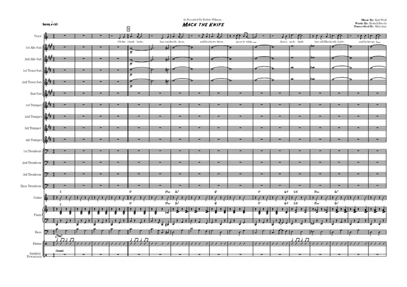 Mack The Knife score preview