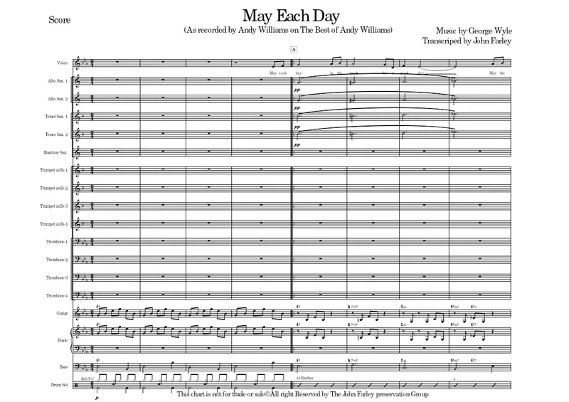May Each Day score preview