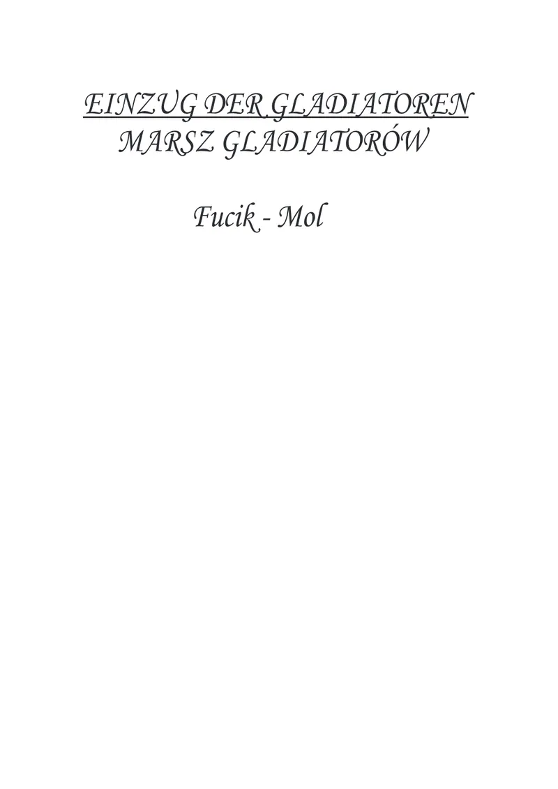 March Gladiatorov score preview