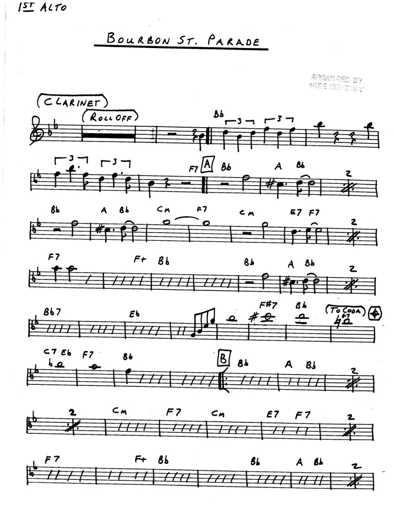 Bourbon St.Parade score preview