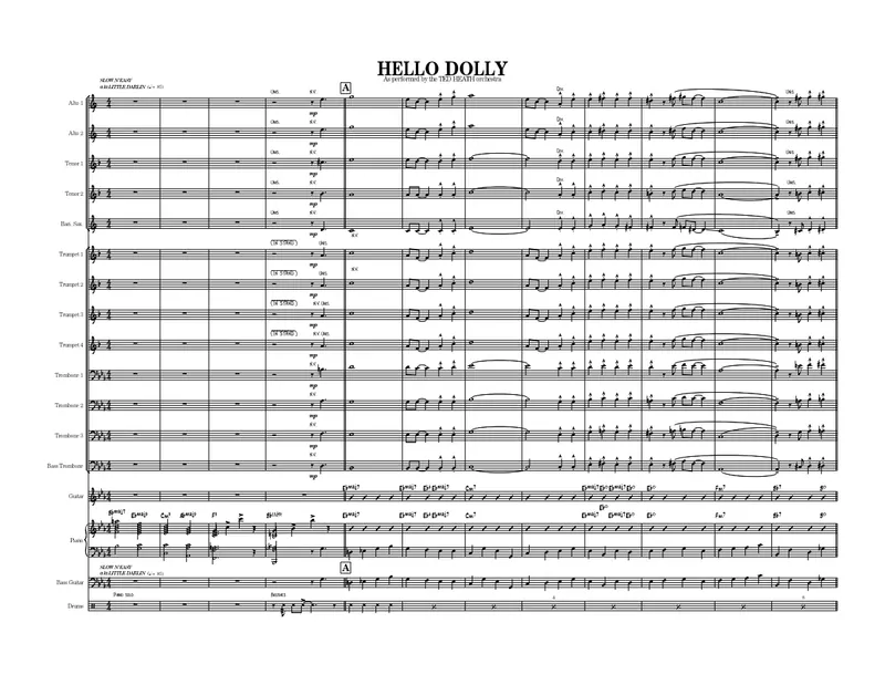 Hello Dolly score preview