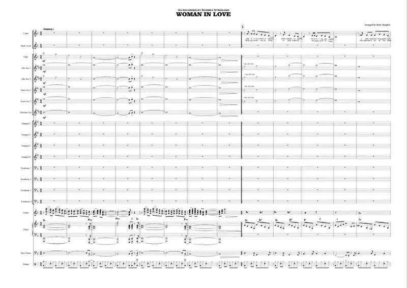 Woman In Love score preview