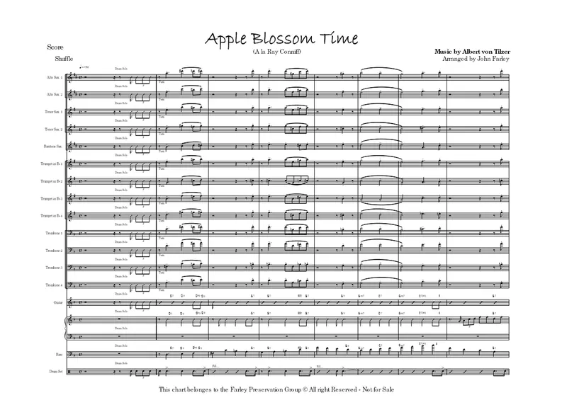 Apple Blossom Time score preview