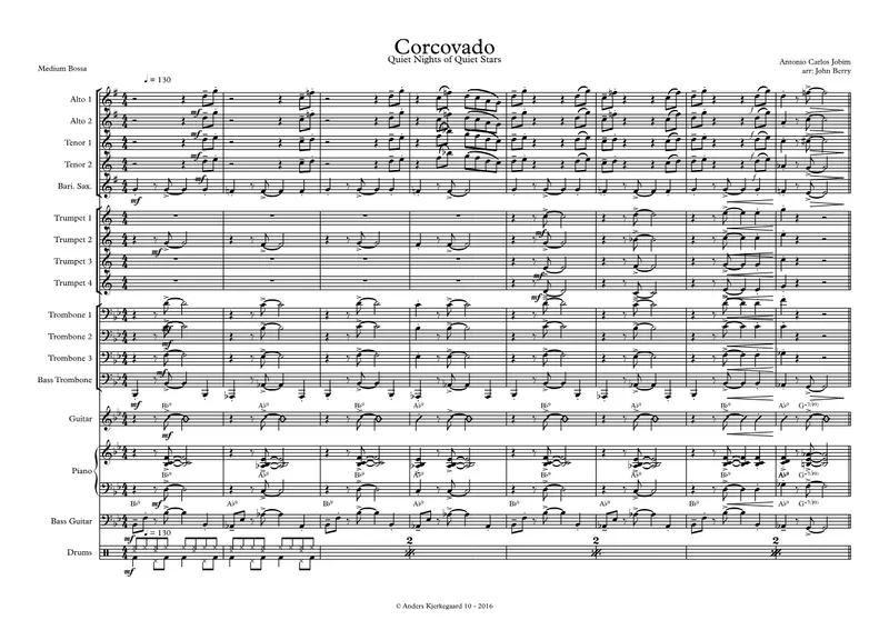 Corcovado score preview