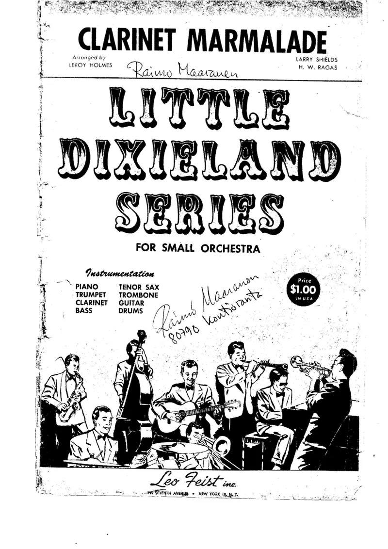 Clarinet Marmalade score preview