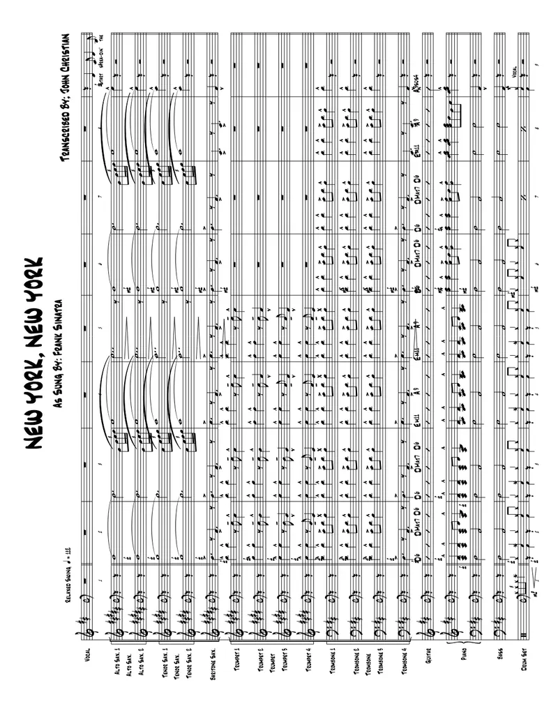 New York, New York score preview