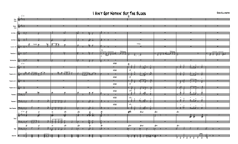 I Ain't Got Nothing But The Blues score preview