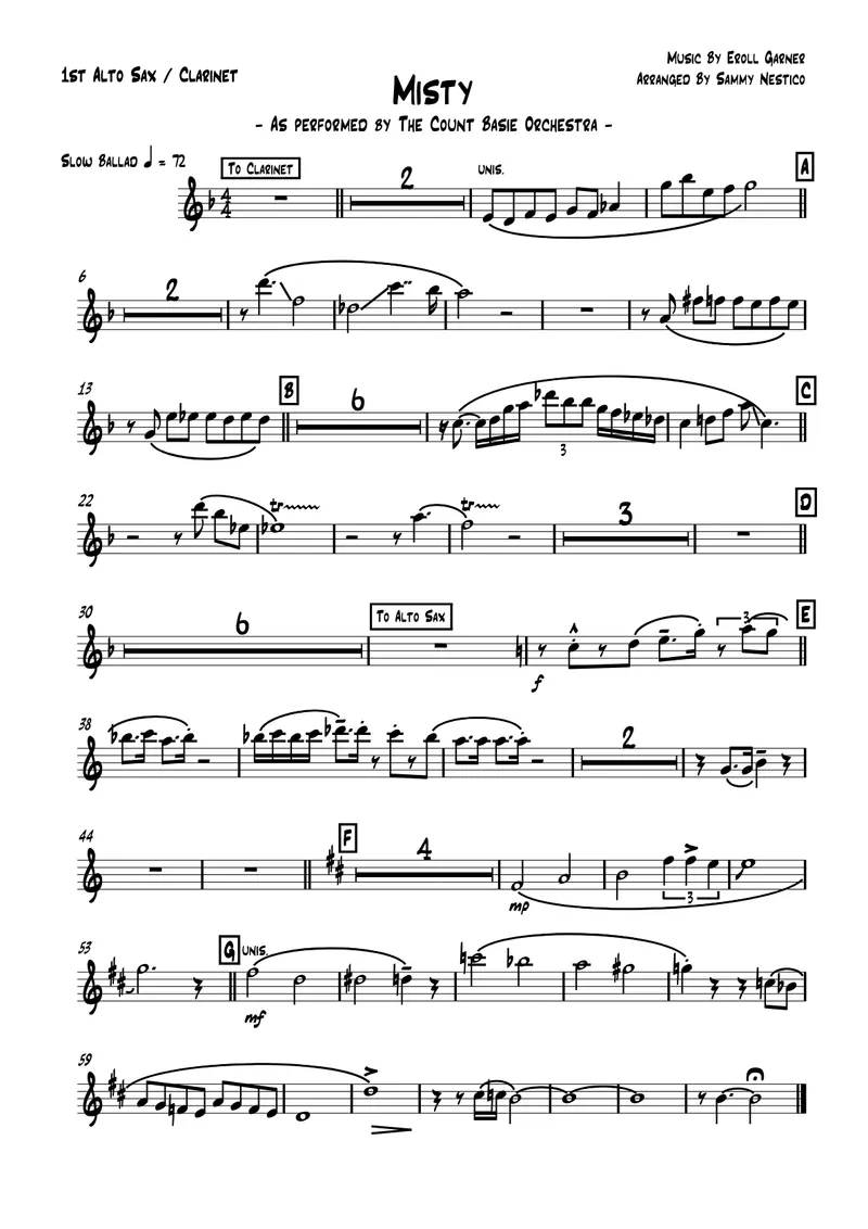 Misty score preview