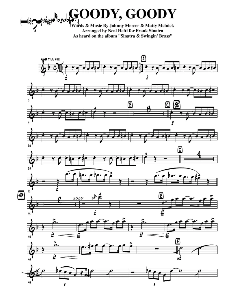 Goody Goody score preview