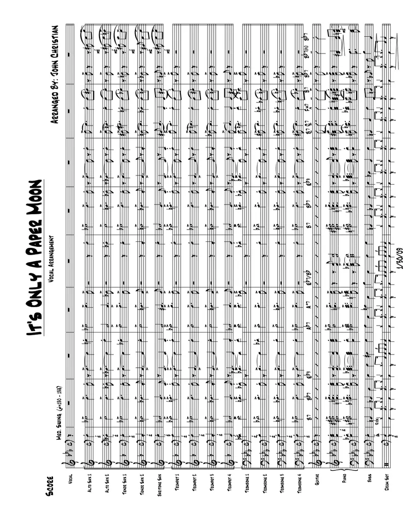 It's Only A Paper Moon score preview