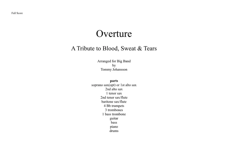 Overture score preview