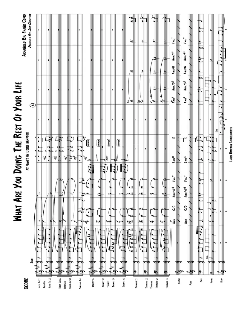 What Are You Doing The Rest Of Your Life score preview