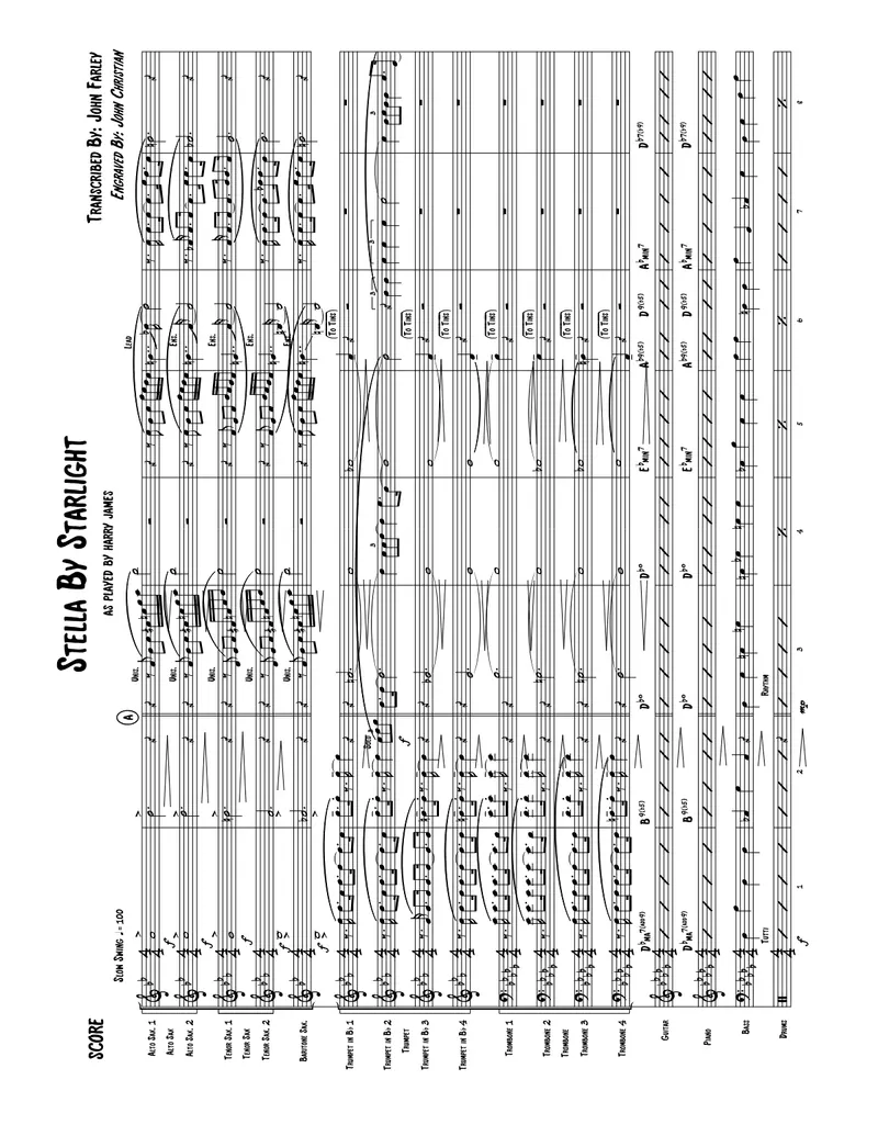 Stella By Starlight score preview