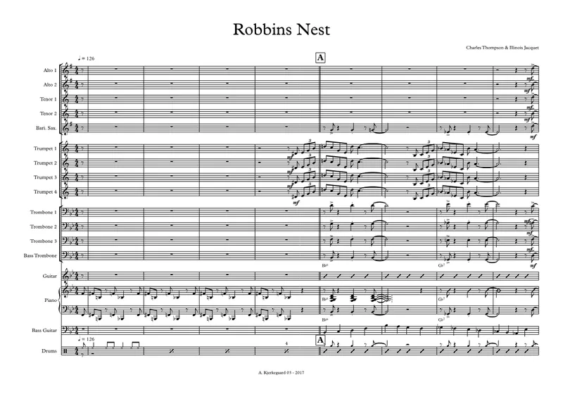 Robbin's Nest score preview