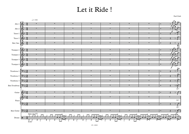 Let It Ride score preview