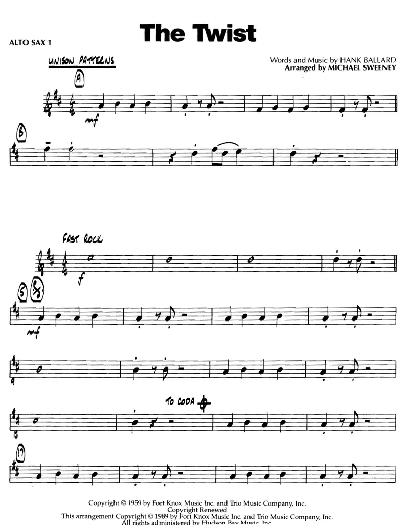 The Twist score preview