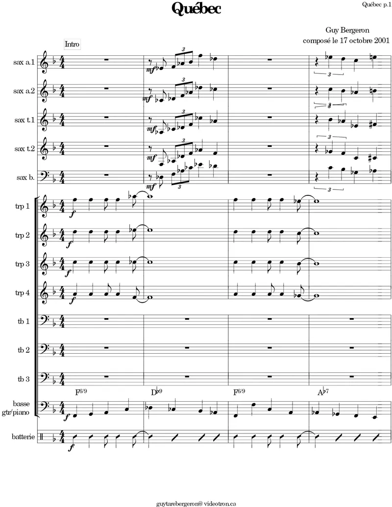 Quebec score preview