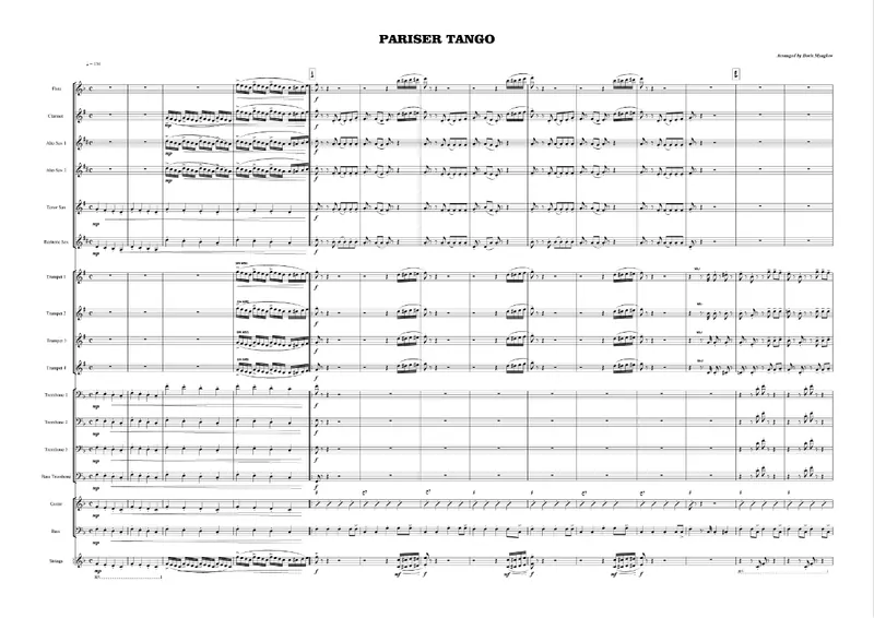 Pariser Tango score preview