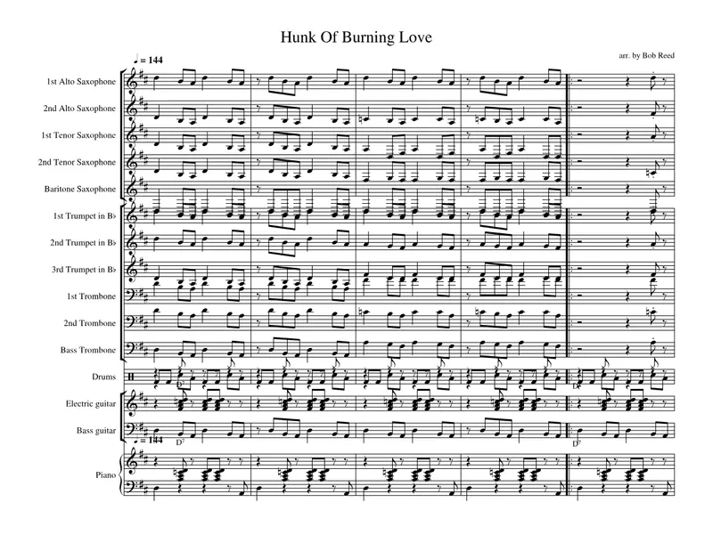 Hunk Of Burning Love score preview