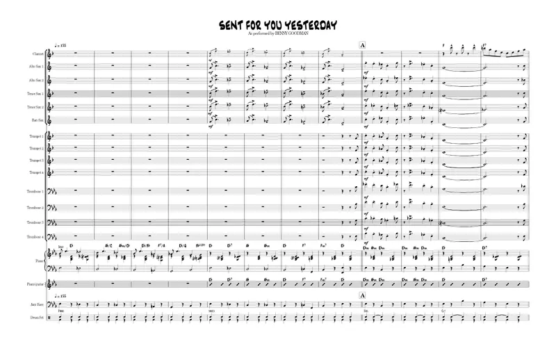 Sent For You Yesterday score preview